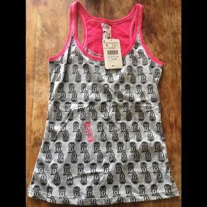 (3for$15)Cute owl tank top